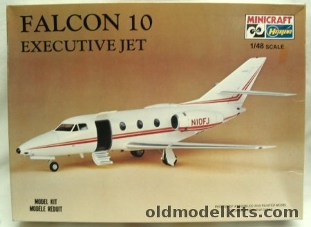 Hasegawa 1/48 Falcon 10 Executive Jet, 1159 plastic model kit